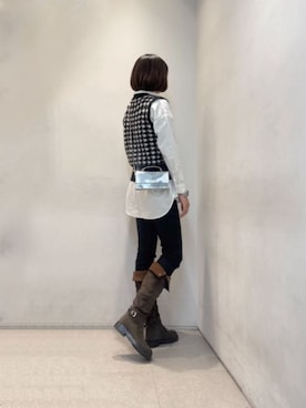 「CHARLES & KEITH（チャールズ & キース）のアイテム（財布）」を使った、CHARLES & KEITHさん（レディース・160cm）の冬コーディネート