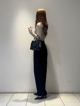 「CHARLES & KEITH（チャールズ & キース）のShania ミニシャナイア ダブルハンドルトートバッグ（トートバッグ）」を使った、CHARLES & KEITHさん（レディース・160cm）の夏コーディネート