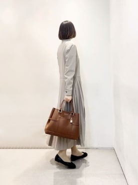 「CHARLES & KEITH（チャールズ & キース）のアイテム（バレエシューズ）」を使った、CHARLES & KEITHさん（レディース・160cm）の春コーディネート