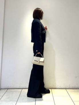 Adalyn アダリン メタリックバックル チェーンストラップ トップ