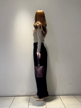 「CHARLES & KEITH（チャールズ & キース）のKaleen カリーン スリングバックスティレット（パンプス、ベージュ系）」を使った、CHARLES & KEITHさん（レディース・160cm）の春コーディネート