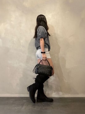 「CHARLES & KEITH（チャールズ & キース）のアイテム（ブーツ）」を使った、CHARLES & KEITHさん（レディース・160cm）の秋コーディネート