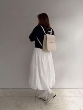 「CHARLES & KEITH（チャールズ & キース）のアイテム（バレエシューズ）」を使った、CHARLES & KEITHさん（レディース・160cm）の春コーディネート