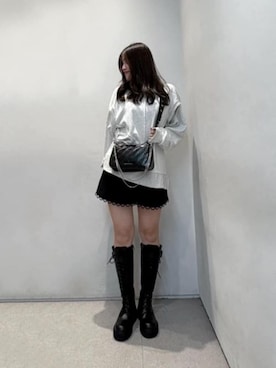 「CHARLES & KEITH（チャールズ & キース）のアイテム（ブーツ）」を使った、CHARLES & KEITHさん（レディース・160cm）の秋コーディネート