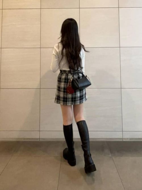 Imogen イモージェン チャンキープラットフォームロングブーツ（ブーツ