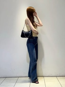 「CHARLES & KEITH（チャールズ & キース）のアイテム（サンダル）」を使った、CHARLES & KEITHさん（レディース・160cm）の夏コーディネート