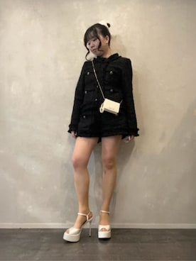 「CHARLES & KEITH（チャールズ & キース）のアイテム（財布）」を使った、CHARLES & KEITHさん（レディース・160cm）の春コーディネート