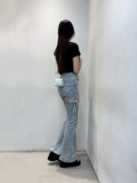 「CHARLES & KEITH（チャールズ & キース）のアイテム（財布）」を使った、CHARLES & KEITHさん（レディース・160cm）の春コーディネート
