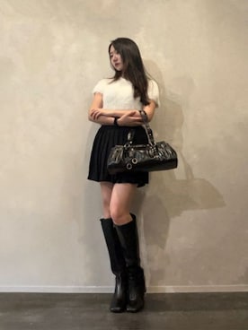 「CHARLES & KEITH（チャールズ & キース）のアイテム（ブーツ）」を使った、CHARLES & KEITHさん（レディース・160cm）の秋コーディネート