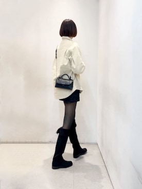 「CHARLES & KEITH（チャールズ & キース）のアイテム（財布）」を使った、CHARLES & KEITHさん（レディース・160cm）の冬コーディネート