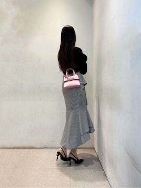 「CHARLES & KEITH（チャールズ & キース）のアイテム（キーケース/キーアクセサリー）」を使った、CHARLES & KEITHさん（レディース・160cm）の冬コーディネート
