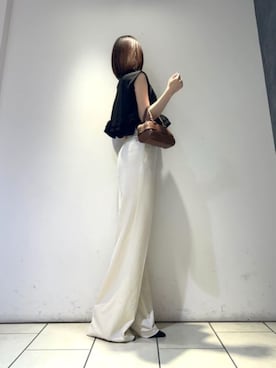 「CHARLES & KEITH（チャールズ & キース）のアイテム（トートバッグ）」を使った、CHARLES & KEITHさん（レディース・160cm）の夏コーディネート