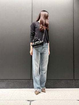 「CHARLES & KEITH（チャールズ & キース）のアイテム（バレエシューズ）」を使った、CHARLES & KEITHさん（レディース・160cm）の夏コーディネート