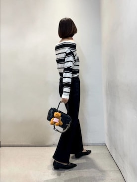 「CHARLES & KEITH（チャールズ & キース）のアイテム（キーケース/キーアクセサリー）」を使った、CHARLES & KEITHさん（レディース・160cm）の冬コーディネート