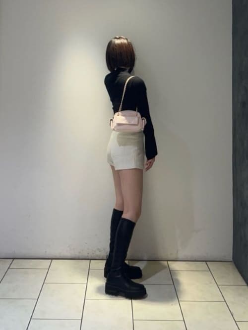 Imogen イモージェン チャンキープラットフォームロングブーツ（ブーツ