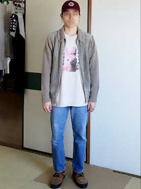 「Guess（ゲス）のアイテム（アクセサリー）」を使った、Yuukiさん（メンズ・169cm）の春コーディネート
