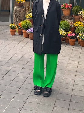 「ENFOLD（エンフォルド）のアイテム（ジャケット/アウター）」を使った、okepiさん（レディース・160cm）の春コーディネート