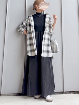 「アイテム（ワンピース）」を使った、m♡ao*さん（レディース・152cm）の秋コーディネート