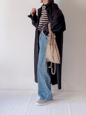 「CLEA（クレア）のアイテム（パンツ）」を使った、m♡ao*さん（レディース・152cm）の秋コーディネート