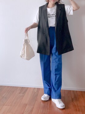 「THE DAY（ザデイ）のアイテム」を使った、m♡ao*さん（レディース・152cm）の春コーディネート