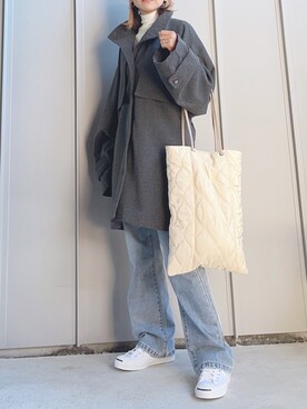 「tiptop」｜「アイテム（トレンチコート）」を使った、m♡ao*さん（レディース・152cm）の秋コーディネート