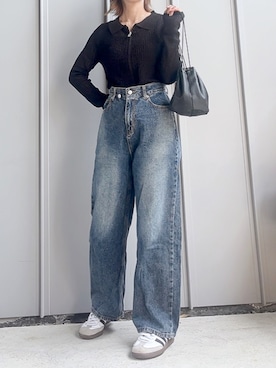 「GeeRA（ジーラ）のアイテム」を使った、m♡ao*さん（レディース・152cm）の春コーディネート