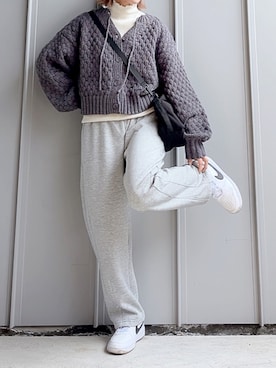 「KiU（キウ）のアイテム」を使った、m♡ao*さん（レディース・152cm）の冬コーディネート