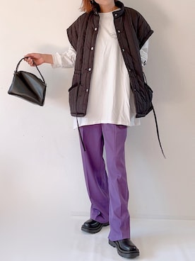 「FIG&VIPER（フィグアンドバイパー）のアイテム（トップス）」を使った、m♡ao*さん（レディース・152cm）の秋コーディネート