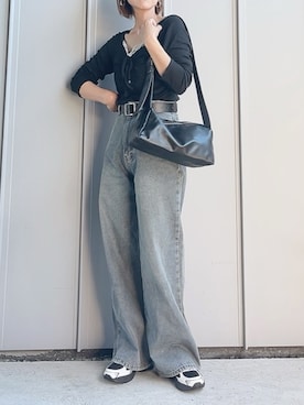 「DISCOAT（ディスコート）のアイテム」を使った、m♡ao*さん（レディース・152cm）の秋コーディネート