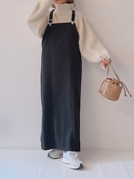 「Auntie Rosa Holiday（アンティローザホリデー）のアイテム（ワンピース）」を使った、m♡ao*さん（レディース・152cm）の秋コーディネート