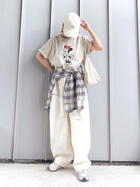「Q（キュー）のアイテム」を使った、m♡ao*さん（レディース・152cm）の夏コーディネート