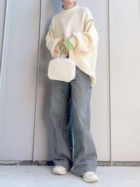 「アイテム（ボストンバッグ）」を使った、m♡ao*さん（レディース・152cm）の秋コーディネート