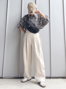 「GeeRA（ジーラ）のアイテム」を使った、m♡ao*さん（レディース・152cm）の夏コーディネート
