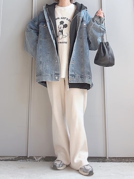 「tiptop（ティップトップ）のアイテム」を使った、m♡ao*さん（レディース・152cm）の冬コーディネート