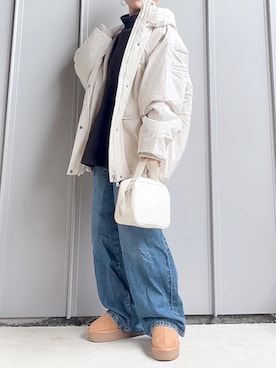 「アイテム（スリッポン）」を使った、m♡ao*さん（レディース・152cm）の秋コーディネート