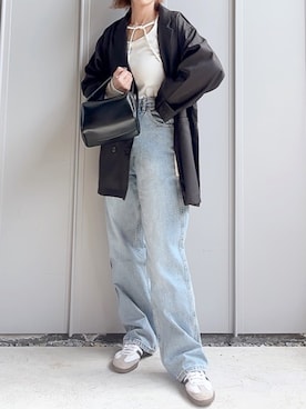 「DISCOAT（ディスコート）のアイテム」を使った、m♡ao*さん（レディース・152cm）の春コーディネート