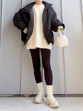 「アイテム（ブルゾン）」を使った、m♡ao*さん（レディース・152cm）の秋コーディネート