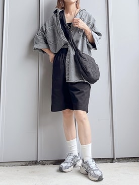 「WEGO（ウィゴー）のWEGO/チノショートパンツ（チノパンツ）」を使った、m♡ao*さん（レディース・152cm）の夏コーディネート