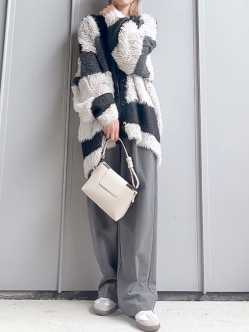 セール】異素材MIXVネックカーディガン（カーディガン/ボレロ