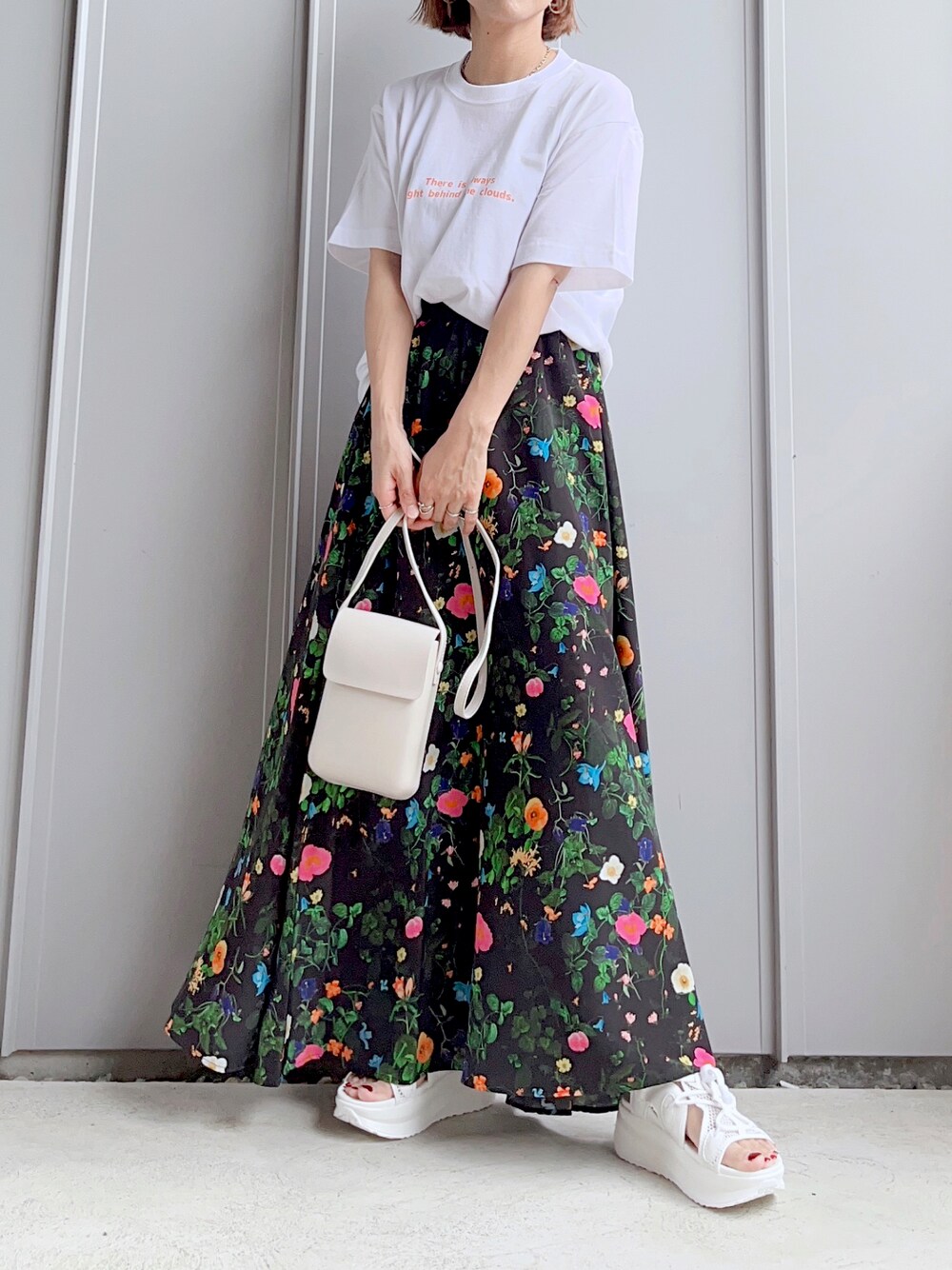 Noise Maker ボタニカル柄 ロングスカート 新型ボタニカル柄ロング