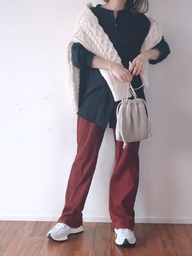 m♡ao*さんの「プリーツキンチャクＢＡＧ　863163」を使ったコーディネート