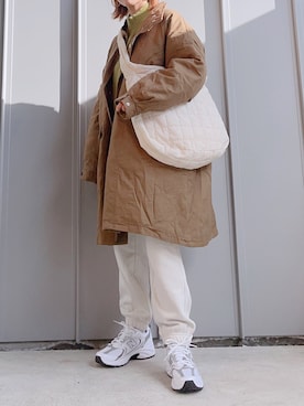 「タートルネック」｜「アイテム（ミリタリージャケット）」を使った、m♡ao*さん（レディース・152cm）の冬コーディネート