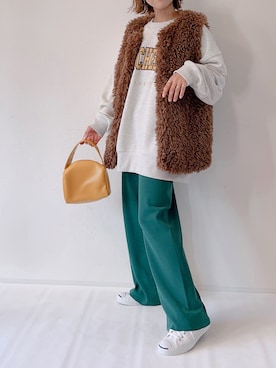 「ALTROSE（アルトローズ）のアイテム」を使った、m♡ao*さん（レディース・152cm）の秋コーディネート