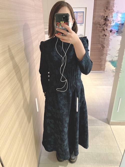 Ameri（アメリ）の「KEILY FLOWER DENIM DRESS（ワンピース）」 - WEAR