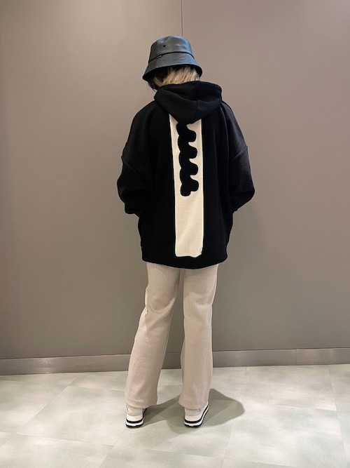 名作 muta MARINE ムータ マリン 切替 裏フリースBIGパーカー