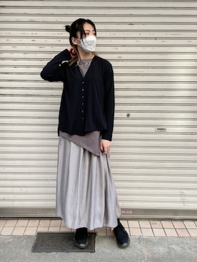 「ADDICT NOIR（アディクトノアー）のアイテム」を使った、なべさん（レディース・161cm）の夏コーディネート
