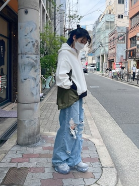 「Risley（リズレー）のアイテム」を使った、なべさん（レディース・161cm）の夏コーディネート