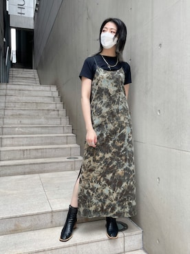 「ADDICT NOIR（アディクトノアー）のアイテム」を使った、なべさん（レディース・161cm）の春コーディネート