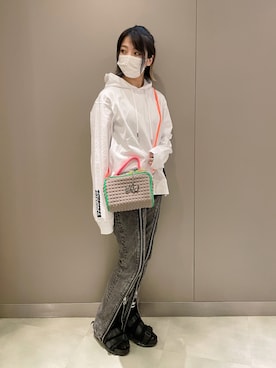 「DSQUARED2（ディースクエアード）のアイテム（トップス）」を使った、なべさん（レディース・161cm）の夏コーディネート