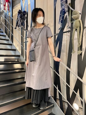 「ADDICT NOIR（アディクトノアー）のアイテム」を使った、なべさん（レディース・161cm）の春コーディネート